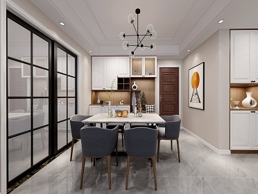 中海國際社區139㎡現代風格裝修效果圖