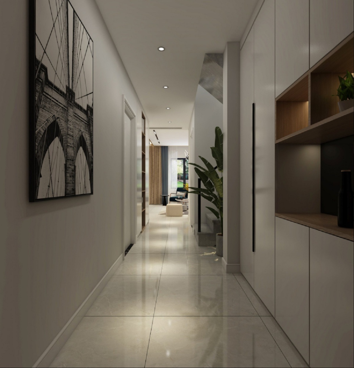 蘇州錦麟府玄關裝修 蘇州135平米玄關裝修